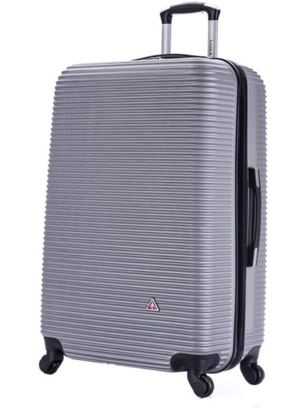 28-Inch Lightweight Hardside Spinner Luggage - Stylish Silver Travel Bag
